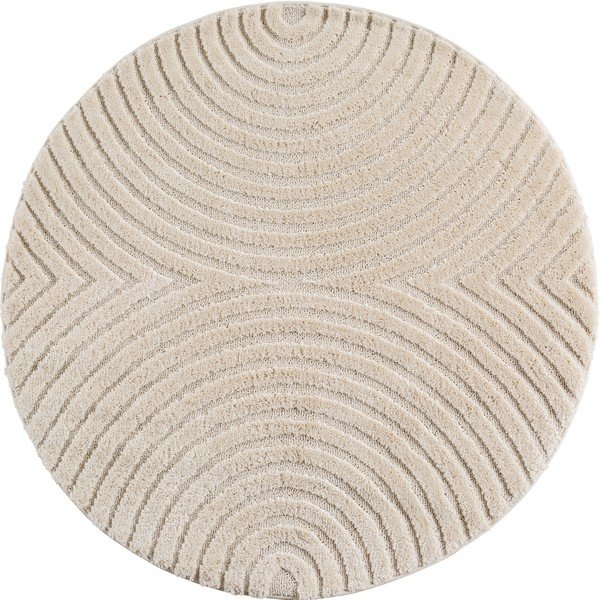 Krem okrugao tepih od mješavine jute ø 160 cm Art 1122 – Ayyildiz Carpets