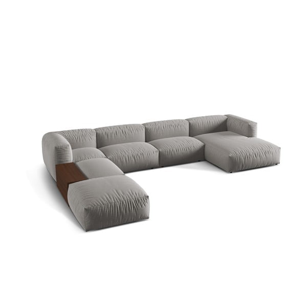 Svijetlo siva kutna garnitura (s lijevim kutom/u obliku slova "U") Martina – Micadoni Home-image-1