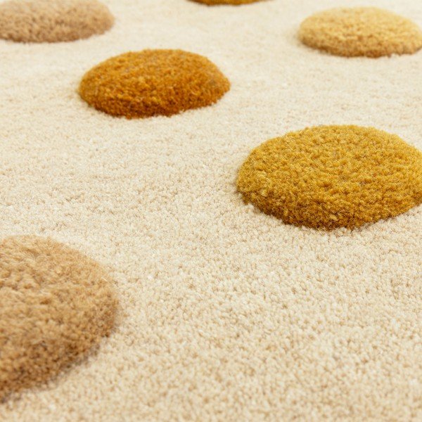 Žuti  ručno rađen vuneni tepih 160x230 cm Dotty – Asiatic Carpets-image-4