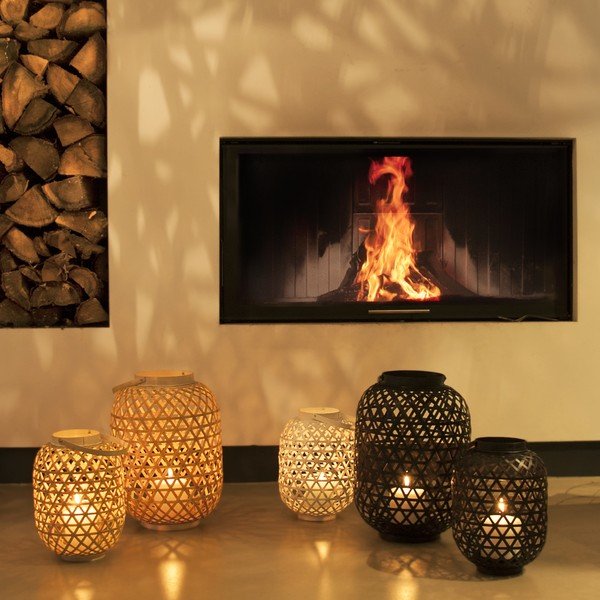 Crna lampa Present Time Lattice, visina 27 cm-image-3