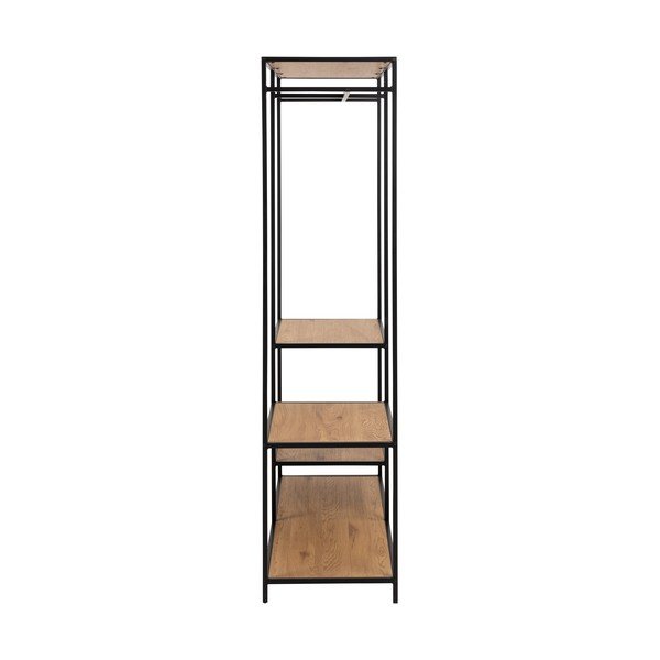Otvoreni ormar u dekoru hrasta u prirodnoj boji 122x174 cm Seaford – Actona-image-3