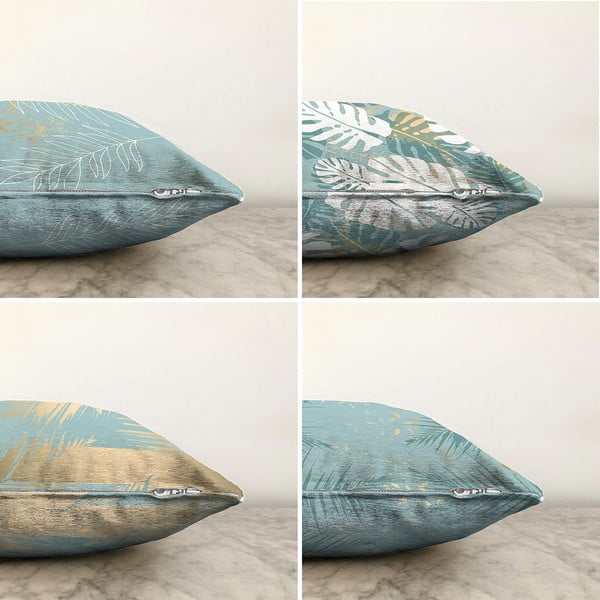Set od 4 ukrasne jastučnice Minimalist Cushion Covers Lagoon, 55 x 55 cm-image-2
