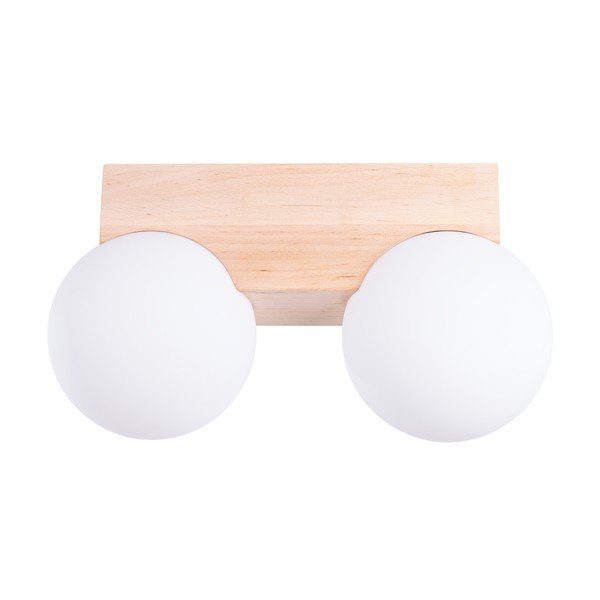 Bijela/u prirodnoj boji stropna svjetiljka sa staklenim sjenilom ø 12 cm Solum – Sollux