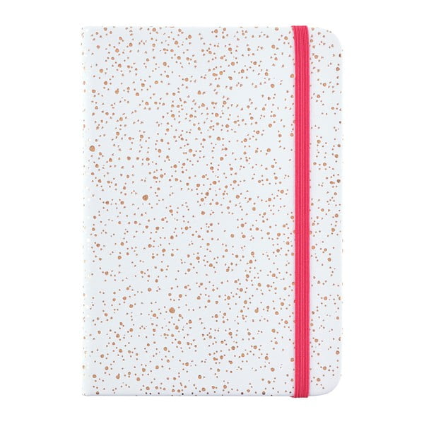 Bijela bilježnica s točkicama u formatu A6 Busy B, 96 stranica