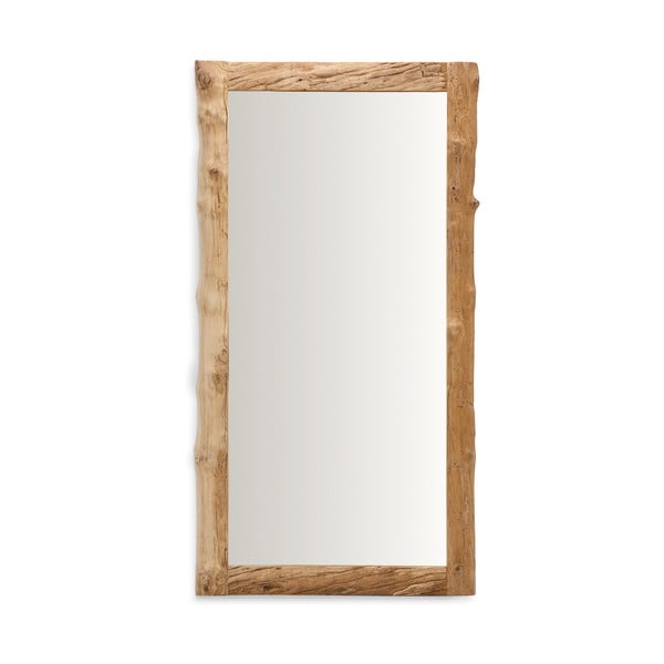 Zidno ogledalo s okvirom od masivnog drveta 105x200 cm Ibro – Kave Home