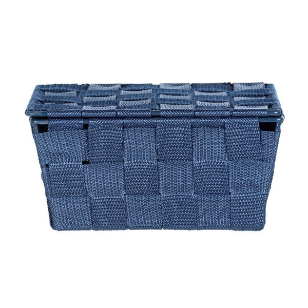 Tamnoplava košarica s poklopcem Wenko Adria-image-1