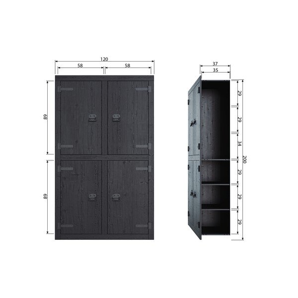 Crni ormar vtwonen Bunk-image-2