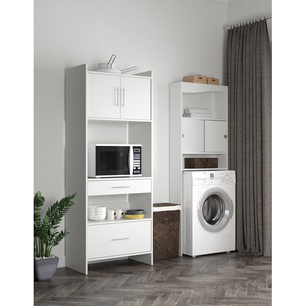 Bijeli ormarić iznad perilice/toaleta 64x177 cm Wave – TemaHome-image-1