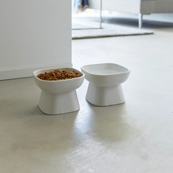Keramička zdjela za hranu za ljubimce za kućne ljubimce Tower – YAMAZAKI-image-2