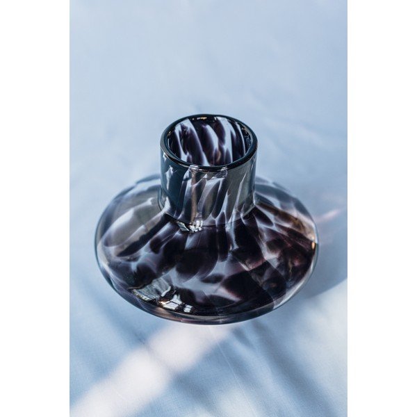 Smeđa staklena ručno izrađena vaza (visina 28 cm) Glom – noo.ma-image-3