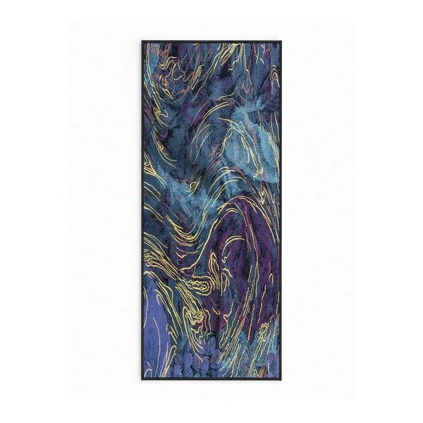 Tamno plavi periv tepih 80x150 cm Swirls – Oyo Concept