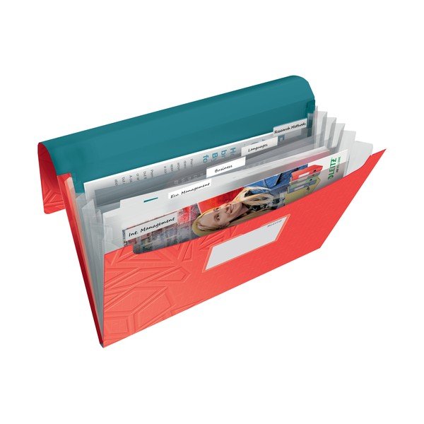 Crveni fascikl s pretincima Leitz -image-1