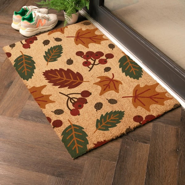 Otirač od kokosovih vlakana 60x90 cm Autumn Leaves – Artsy Doormats-image-1