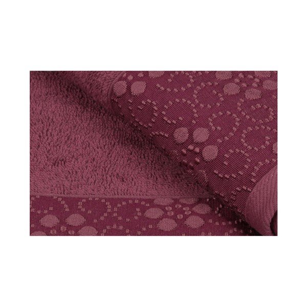 Set od 2 tamnocrvena ručnika od čistog Grande pamuka, 50 x 90 cm-image-3