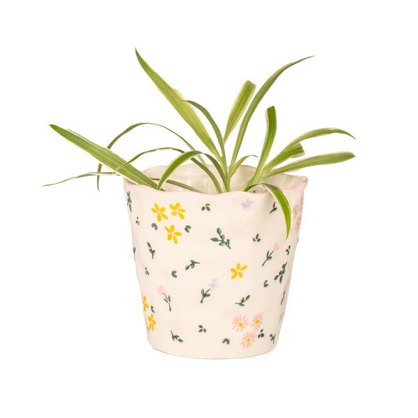 Ukrasna tegla za cvijeće od kamenine ø 11 cm Ditsy Floral – Sass & Belle-image-3