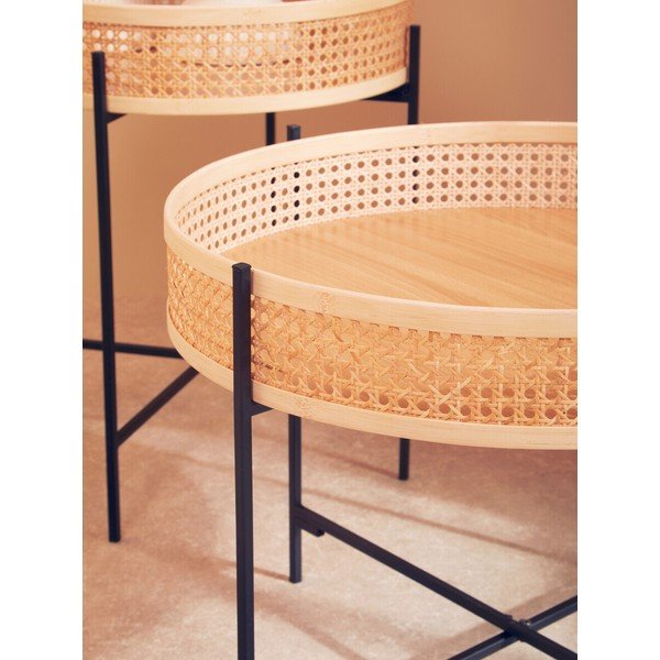 Okrugao stolić za kavu od ratana u prirodnoj boji ø 60 cm Depok – Premier Housewares-image-4