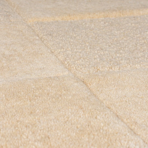 Bež vuneni tepih 290x200 cm Checkerboard - Flair Rugs-image-3