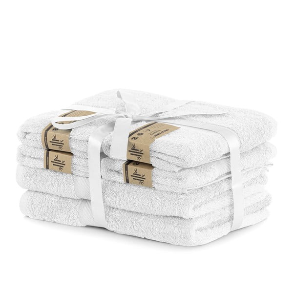 Bijeli set ručnika 6 kom od mješavine bambusa od frotira Bamby – DecoKing-image-1