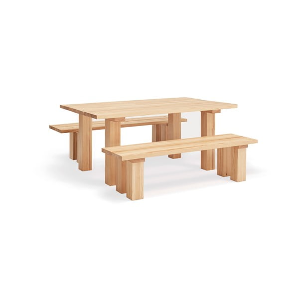 Blagovaonski stol s pločom stola od borovine 100x180 cm Banda – Teulat-image-3