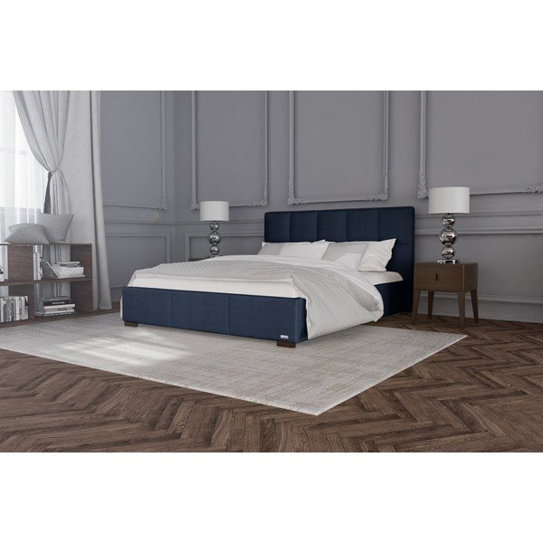 Tamnoplavi bračni krevet Guy Laroche Home Allure, 160 x 200 cm-image-1