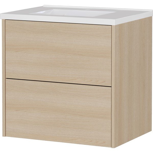 Zidni ormarić za ispod umivaonika u dekoru hrasta u prirodnoj boji 61x61 cm Bodera – Germania