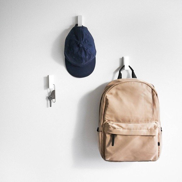 Bijele metalne zidne kuke u setu 3 kom Tower – YAMAZAKI-image-1