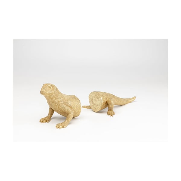 Set dvaju stopera za knjige u zlatnim bojama Kare dizajn gušter-image-3