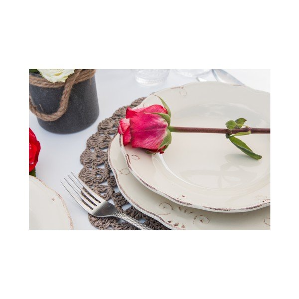 Set od 18 komada posuđa Villa d'Este Duchessa Bianco-image-2