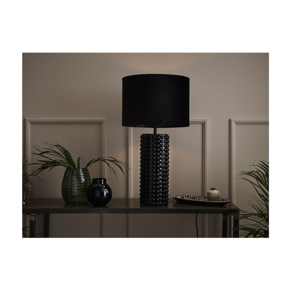 Crna stolna lampa Markslöjd Proud, ø 34 cm-image-1