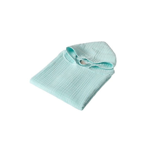Mentol zeleni dječji pončo od muslina Juno – Foutastic