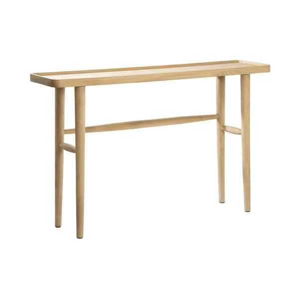 Pomoćni stol od masivnog manga u prirodnoj boji 30x120 cm Qiano – Light & Living