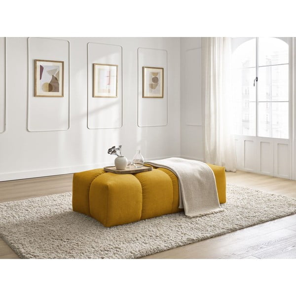 Senf žuti tabure od šenila Everest – Bobochic Paris-image-4