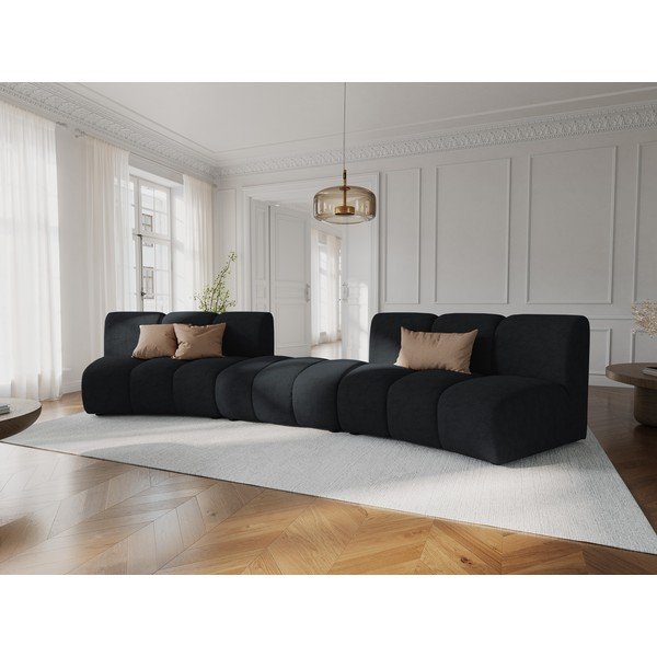 Crna sofa 367 cm Lupine – Micadoni Home-image-1
