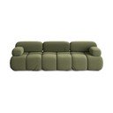 Svijetlo zelena baršunasti sofa 285 cm Lokua – Makamii