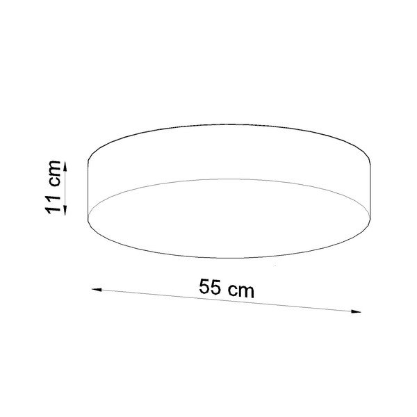 Stropna svjetiljka u srebrnoj boji ø 55 cm Atis – Sollux-image-3