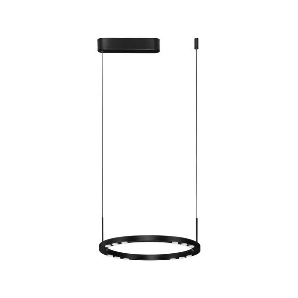 Mat crna LED viseća svjetiljka aluminijska s mogućnosti zatamnjivanja ø 40 cm Lunette – Nova Luce