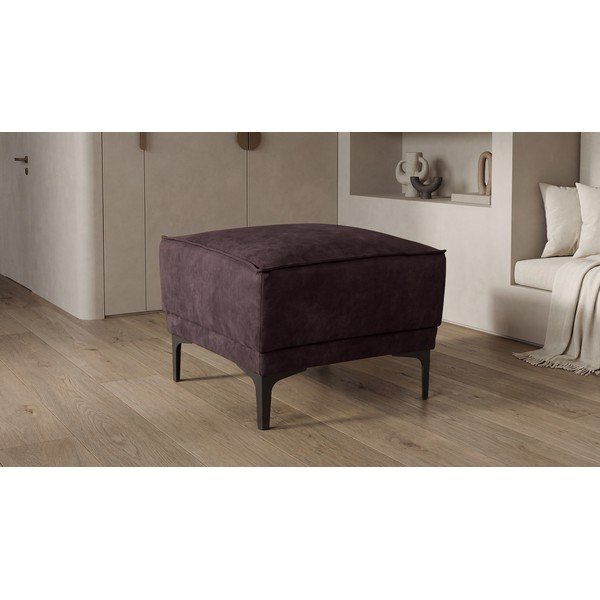 Smeđi tabure od imitacije kože Copenhagen – Scandic-image-4