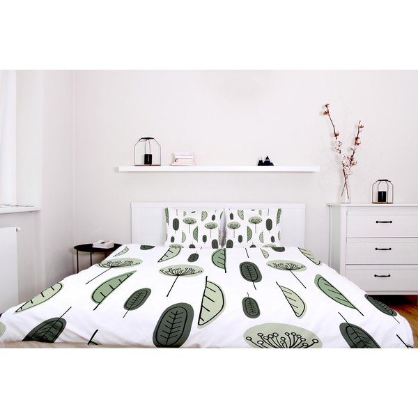 Posteljina od pamučnog satena Butter Kings Olivaceous, 200 x 200 cm-image-1