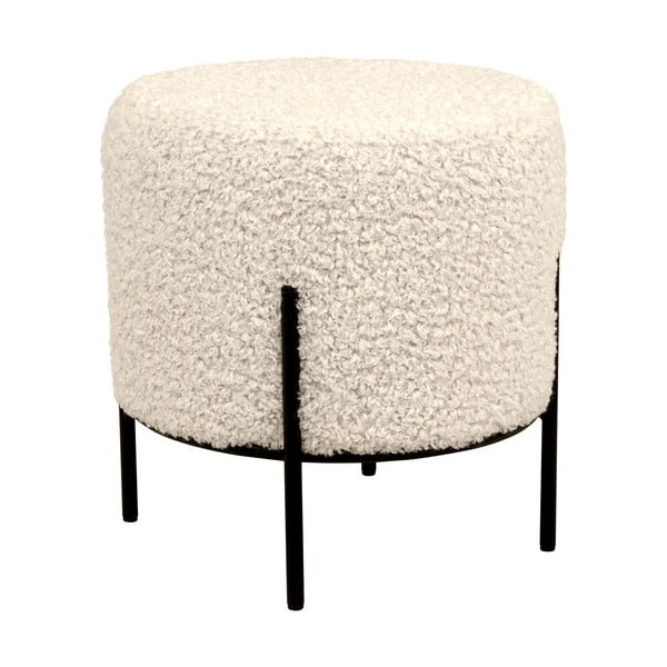 Krem tabure od umjetnog krzna Alford – House Nordic-image-2