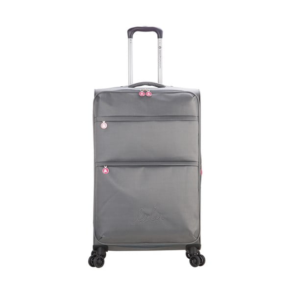 Sivi kofer na četiri kotača Lulucastagnette Luciana, 71 l