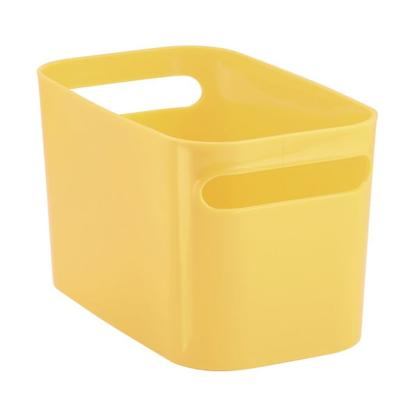 Košara za odlaganje Una žuta, 25,5x15x15 cm