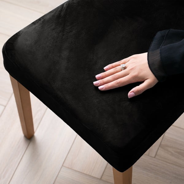 Crna rastezljiva presvlaka za stolicu 48 cm Sento – Restilo-image-1