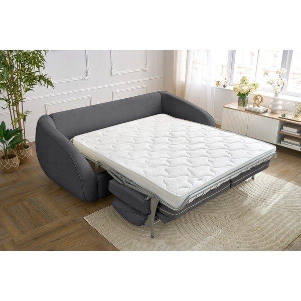 Tamno siva sklopiva sofa 235 cm Cezanne – Bobochic Paris-image-1