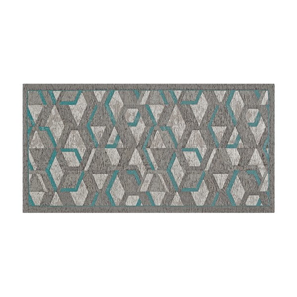 Sivo-plava podloga Floorita Hypnotik, 55 x 115 cm-image-2