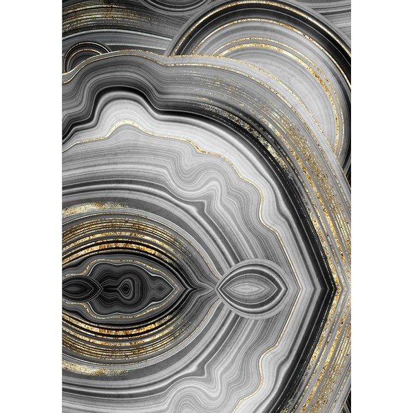 Sive/u zlatnoj boji kupaonske prostirke u setu 2 kom 60x100 cm CT – Foutastic-image-2