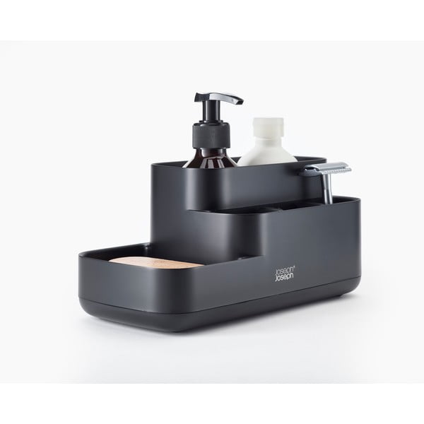 Crni plastičan kupaonski organizator EasyStore – Joseph Joseph-image-3