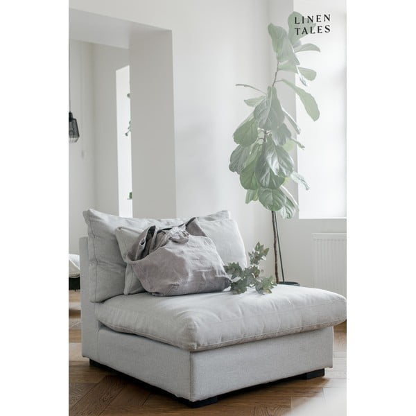 Lanena jastučnica boje pepela Linen Tales, 45 x 45 cm-image-2