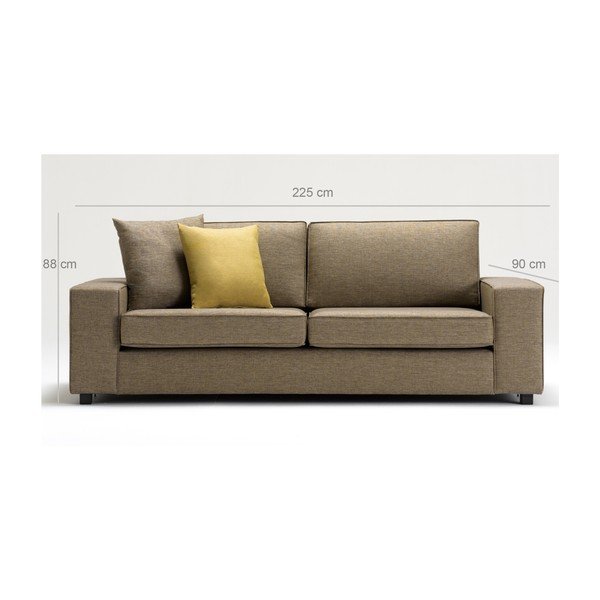Balcab Home Doty smeđi trosjed-image-1