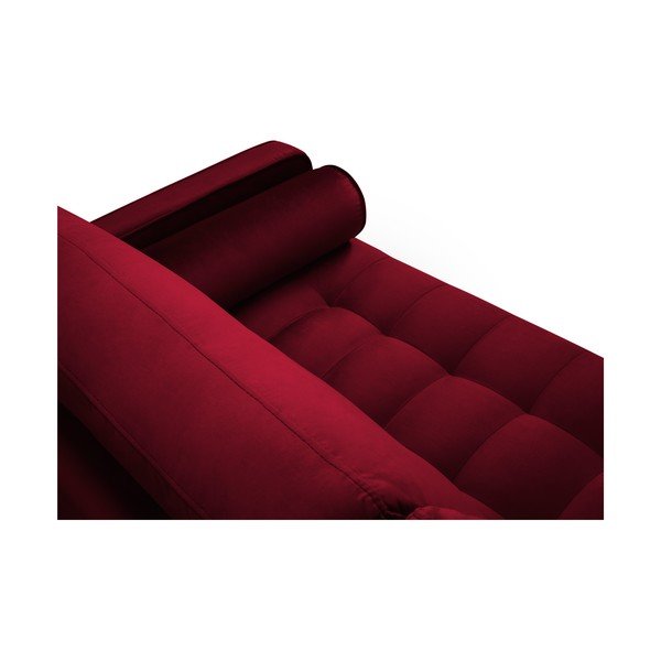 Crvena baršunasta sofa Milo Casa Santo, 219 cm-image-4