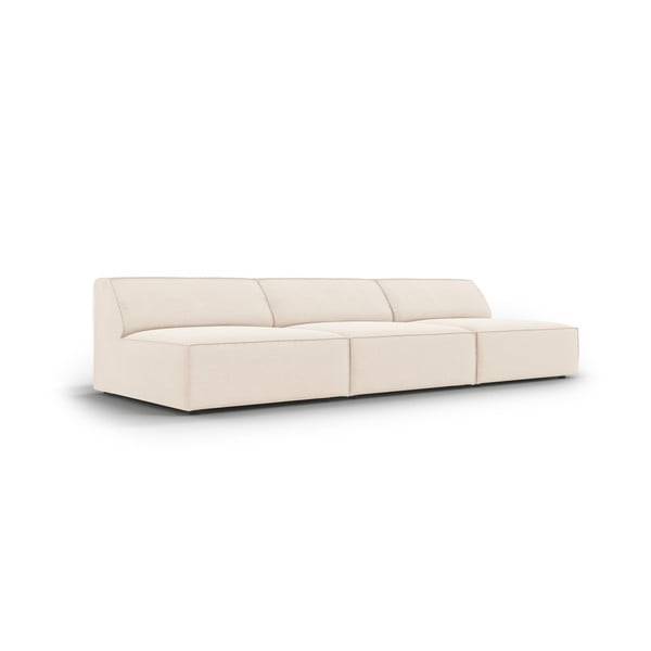 Krem baršunasta sofa 240 cm Jodie – Micadoni Home-image-3